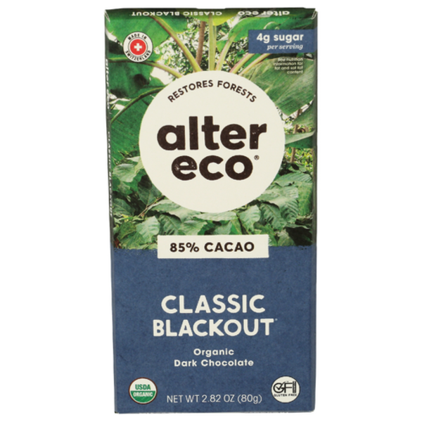 Alter Eco Dark Chocolate Blackout Bar