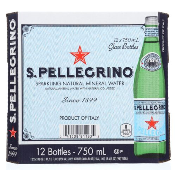 San Pellegrino Sparkling Mineral Water Glass 12 Pack