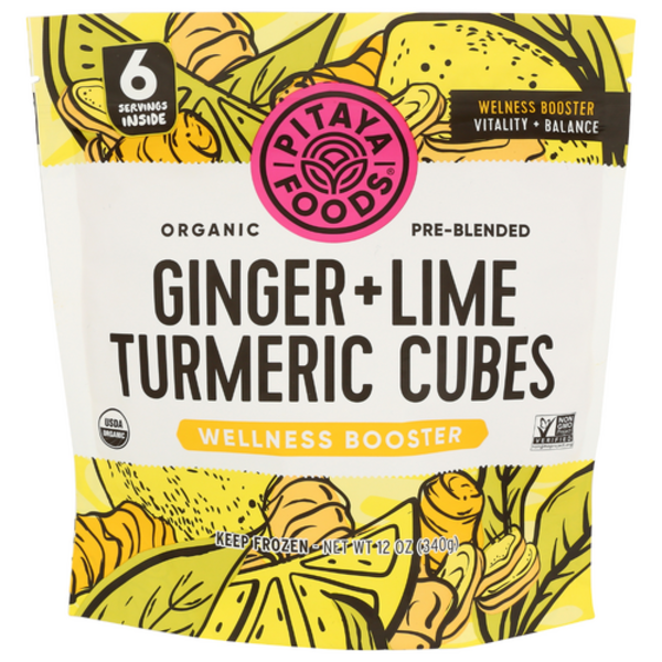 Pitaya Plus Organic Ginger & Lime Turmeric Cubes