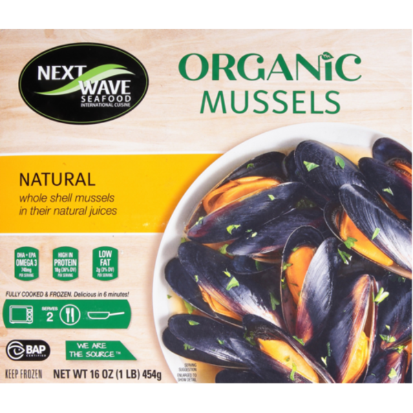 Next Wave Seafood Organic Natural Mussels