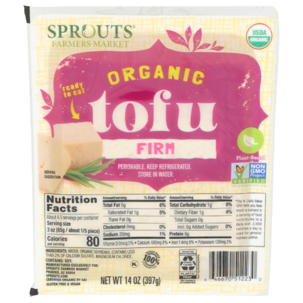 Sprouts Organic Firm Tofu