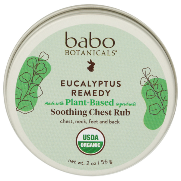 Babo Botanicals Organic Soothing Eucalyptus Chest Rub