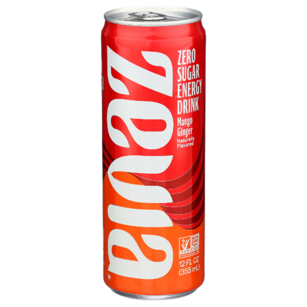 Zevia Mango Ginger Energy Drink