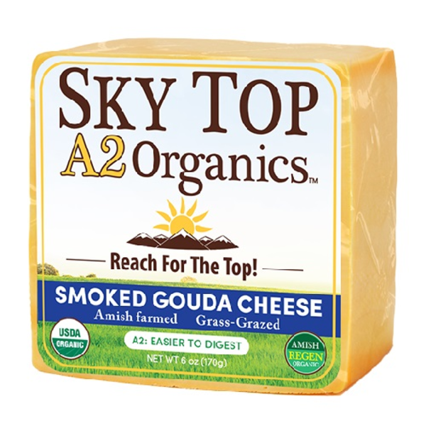 Sky Top Organics Organic A2 Smoked Gouda Cheese