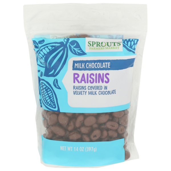 Sprouts Milk Chocolate Covered Raisins