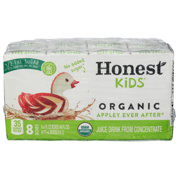 Honest Kids Organic Kids Apple Juice Boxes 8 Pack