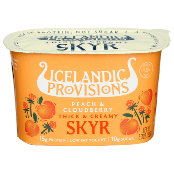 Icelandic Provisions Peach Cloudberry Skyr Yogurt