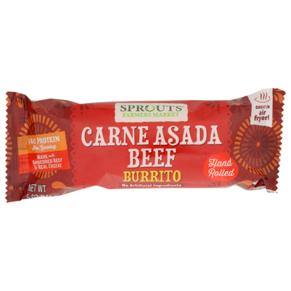 Sprouts Carne Asada Beef Burrito