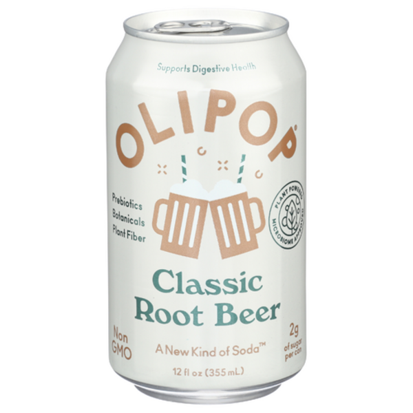 Olipop Classic Root Beer Prebiotic Sparkling Tonic