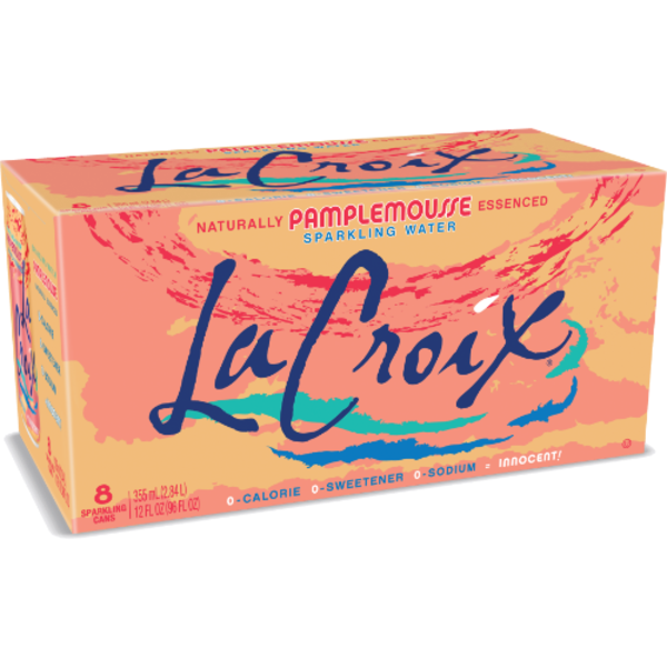 La Croix Pamplemousse Sparkling Water 8 Pack