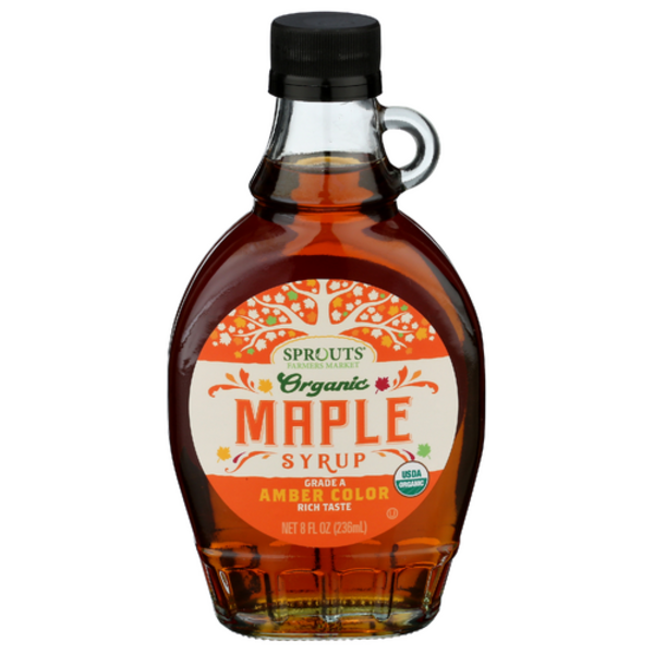 Sprouts Organic Grade A Maple Syrup Amber