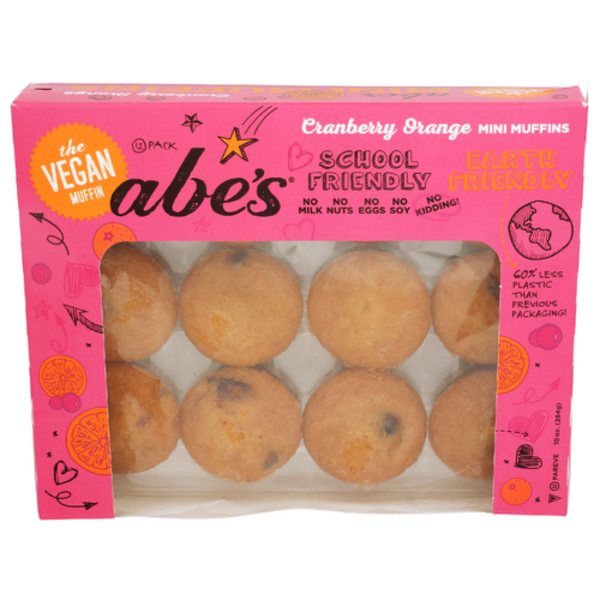 Abes Mini Cranberry Orange Muffins 12 Pack