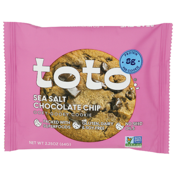 Toto Foods Co Sea Salt Chocolate Chip Seed Oil Free Cookie