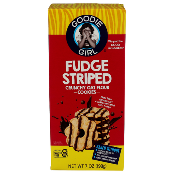 Goodie Girl Cookies Fudge Striped Crunchy Oat Flour Cookies
