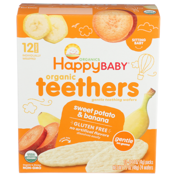 Happy Baby Organic Sweet Potato & Baa Teethers 12 Pack