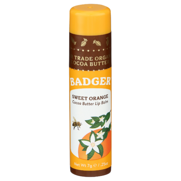 Badger Balm Sweet Orange Cocoa Butter Lip Balm