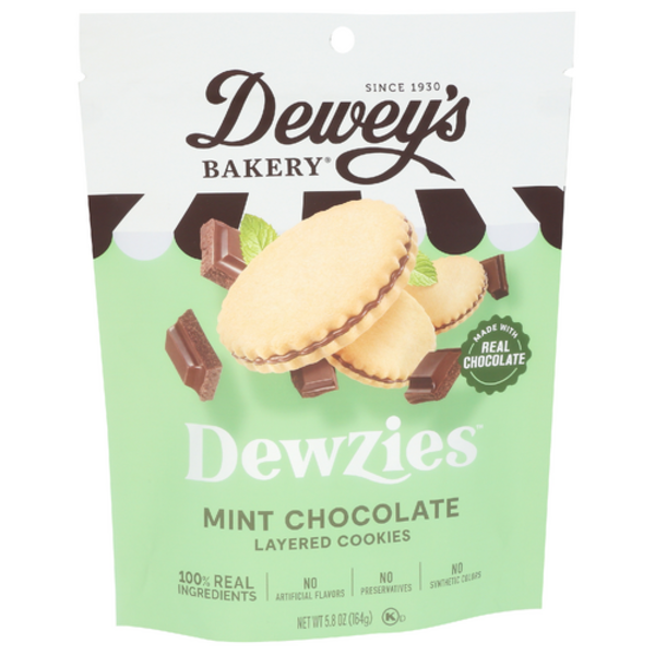 Dewey's Mint Chocolate Dewzies Layered Cookies