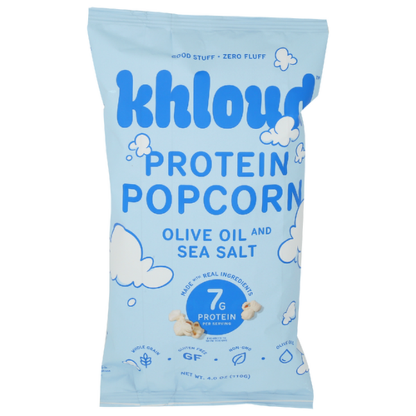 Khloud Popcorn Olive Oil And Sea Salt Protein Popcorn