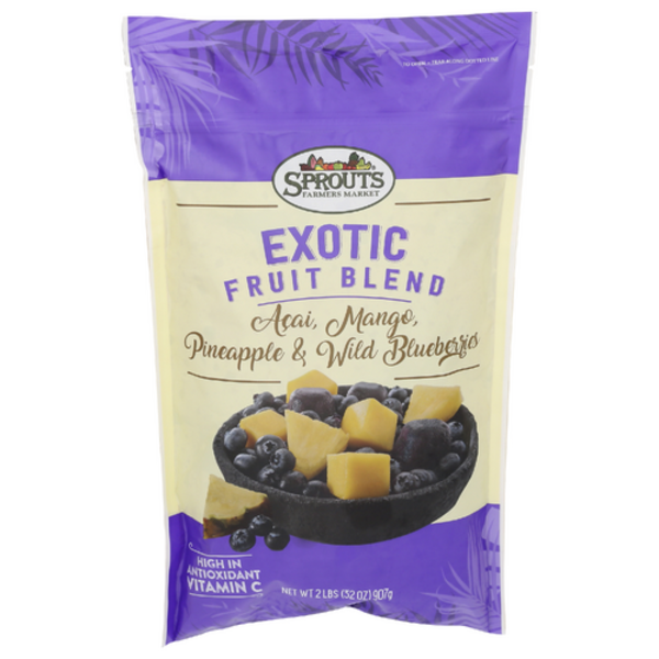Sprouts Frozen Exotic Fruit Blend Acai, Mango, Pineapple & Wild Blueberries