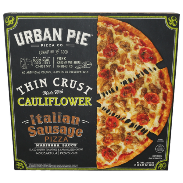 Urban Pie Pizza Co. Italian Sausage Thin Crust Made With Cauliflower Pizza
