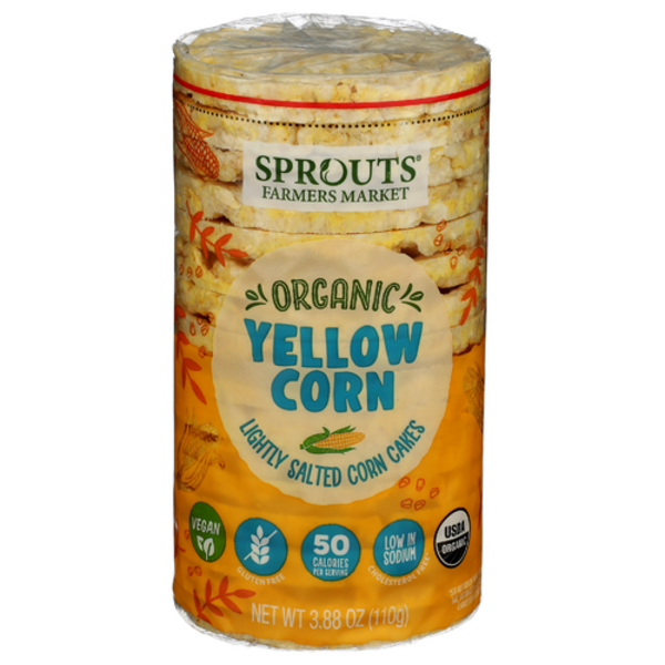 Sprouts Organic Lightly Salted Yellow Corn Cakes