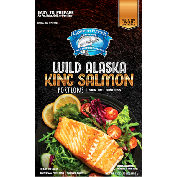 Copper River Wild Alaska King Salmon Portions