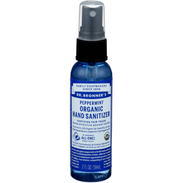 Dr. Bronner's Organic Peppermint Hand Sanitizer Spray