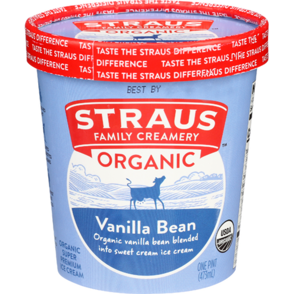 Straus Organic Vanilla Bean Ice Cream