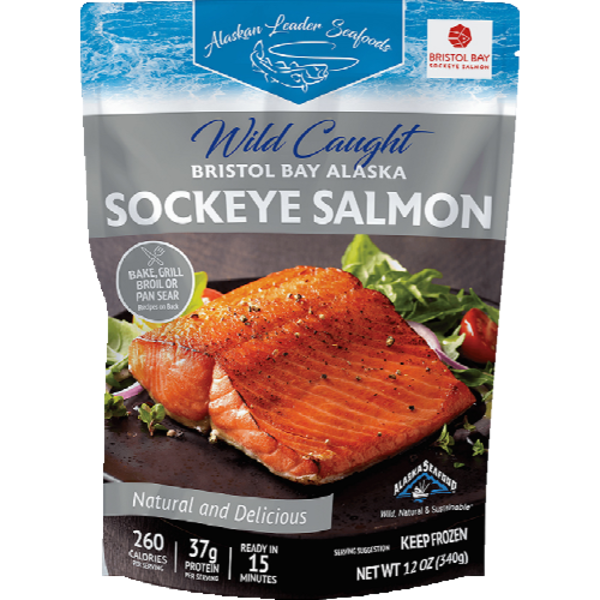 Alaskan Leader Seafoods Wild Caught Bristol Bay Alaska Sockeye Salmon