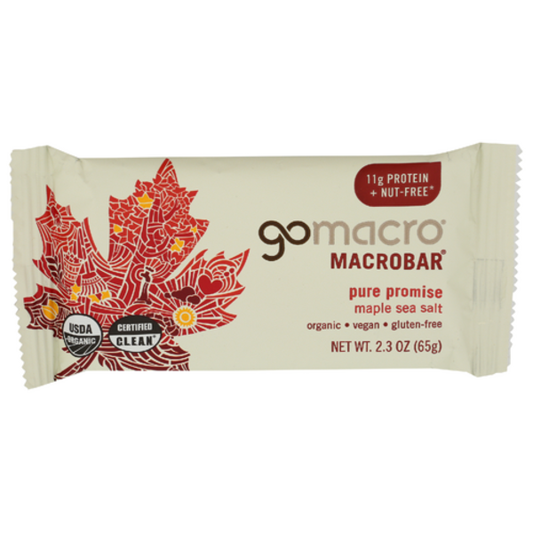Gomacro Organic Pure Promise Maple Sea Salt Bar
