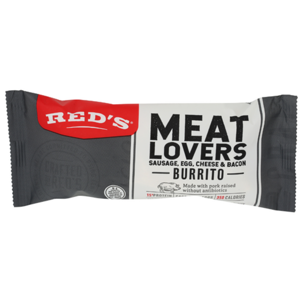 Red's All Natural Meat Lovers Egg, Sausage, & Bacon Burrito
