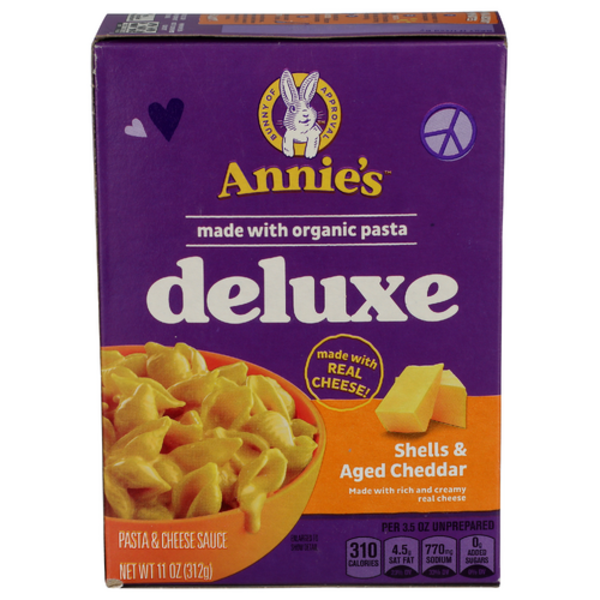 Annie's Homegrown Creamy Deluxe Aged Cheddar Macaroni & Cheese
