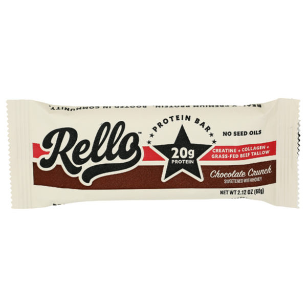 Rello Chocolate Crunch Tallow Protein Bar