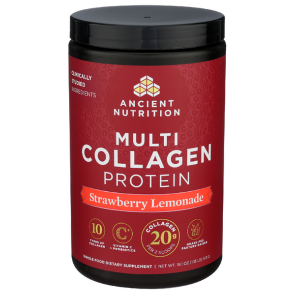 Ancient Nutrition Strawberry Lemonade Multi Collagen Protein