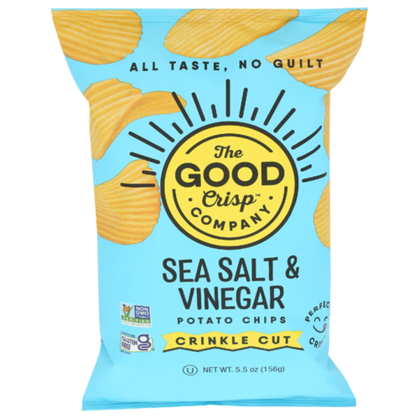 The Good Crisp Company Sea Salt & Vinegar Crinkle Cut Potato Chips