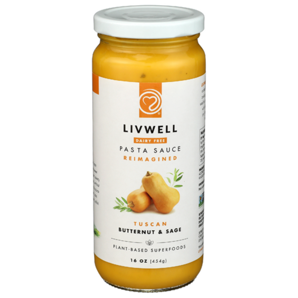 Livwell Foods Tuscan Butternut & Sage Plant-Based Pasta Sauce