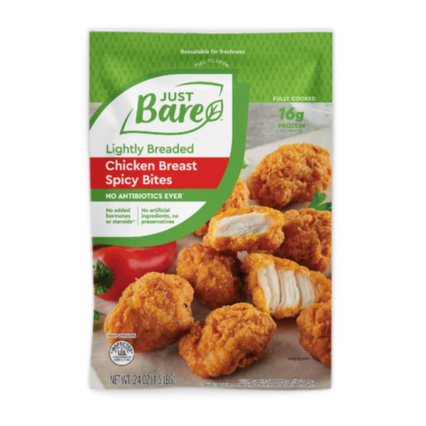 Just Bare Lightly Breaded Chicken Breast Spicy Bites