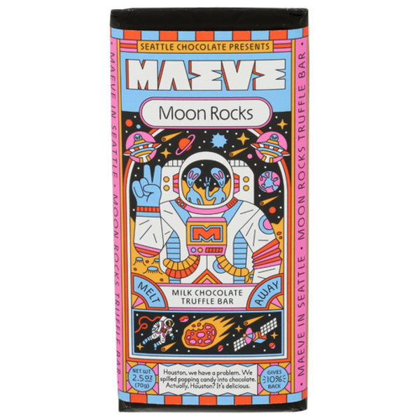 Maeve By Seattle Chocolate Moon Rocks Milk Chocolate Truffle Bar