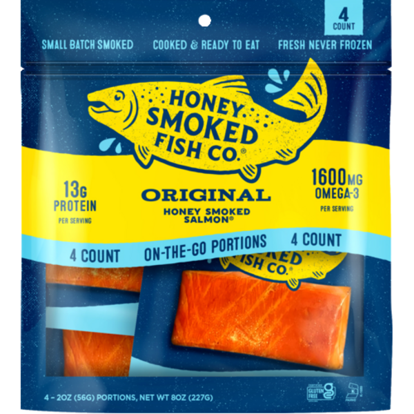 Honey Smoked Fish Co Original Honey Smoked Salmon 4 Count