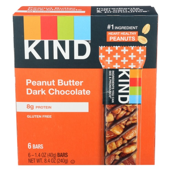 Kind Peanut Butter Dark Chocolate Bars 6 Pack Case