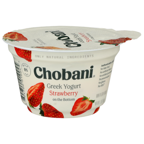 Chobani Fat Free Strawberry Greek Style Yogurt