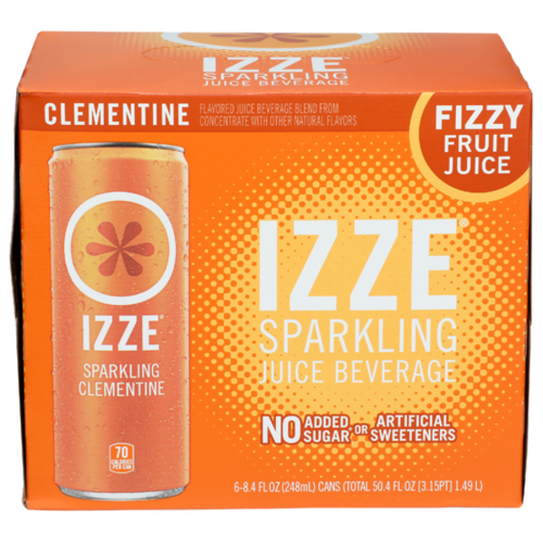 Izze Clementine Sparkling Juice Blend 6 Pack