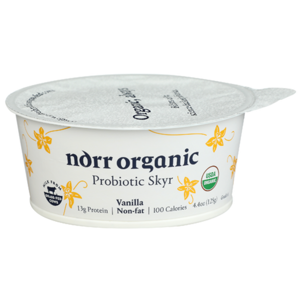 Norr Organic Organic Vanilla Non-Fat Probiotic Skyr Yogurt