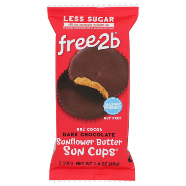 Free2b Dark Chocolate Sunflower Butter Cups