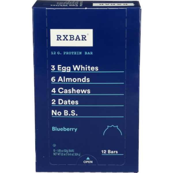 Rxbar Blueberry Protein Bar 12 Pack Case