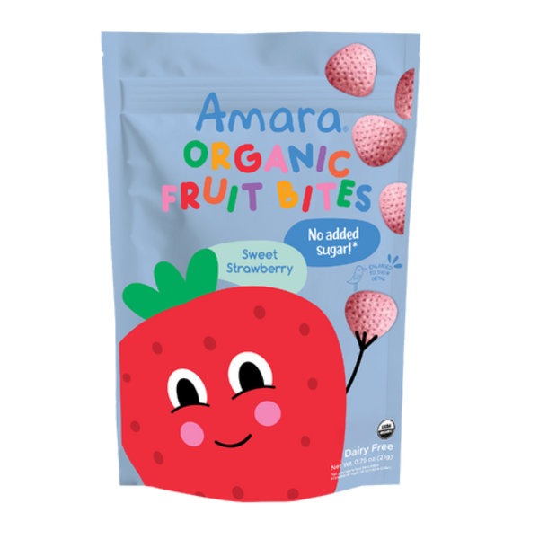 Amara Organic Baby Food Organic Sweet Strawberry Fruit Bites