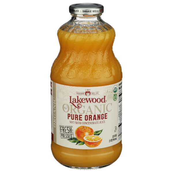 Lakewood Organic Pure Orange Fresh-Pressed Juice Not From Concentrate