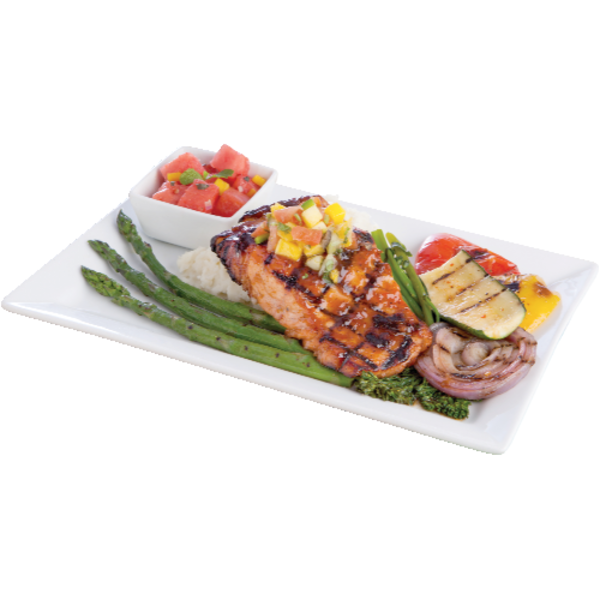 Bourbon Black Pepper Salmon Portion