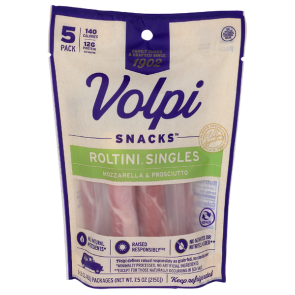 Volpi Mozzarella & Prosciutto Roltini Singles 5 Pack