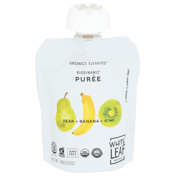 White Leaf Provisions Organic Pear + Baa + Kiwi Baby Food